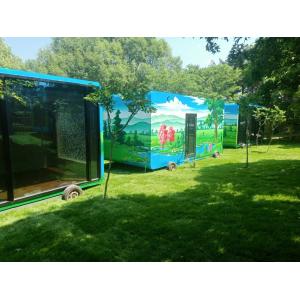 Quality Custom Prefab Foldable Container House Pu Sandwich Panel Modular Steel Construction for sale