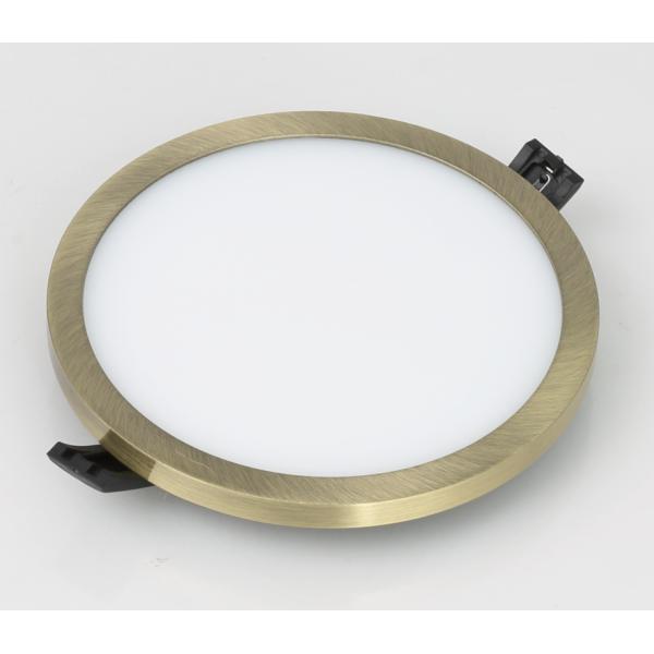 4000k Triac Dimmable Led Panel Light Round Ip44 Rank With Sliver Housing