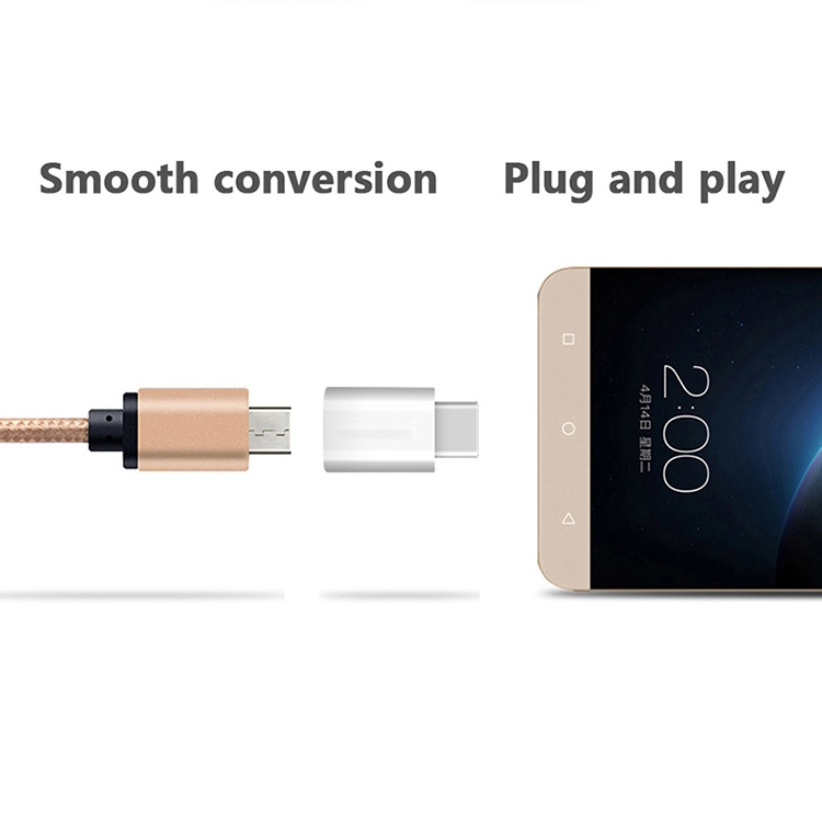 PVC USB 3.1 Type C Male To Micro USB C Female Adapter