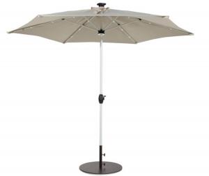 Quality Solar LED Light Canopy Patio Umbrella 1.5M Garden Sun Shades Parasols for sale