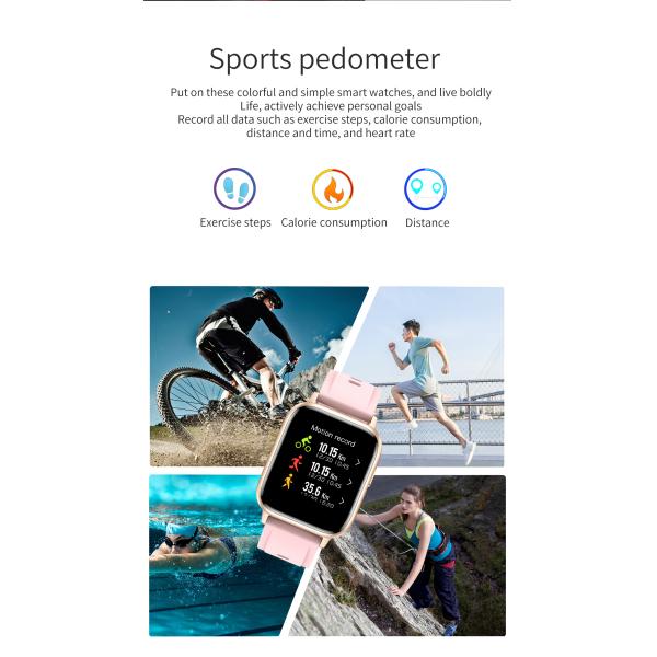 IP68 200mAh OLED Android 5.1 Bluetooth Smart Wrist Watch With Silicone Band