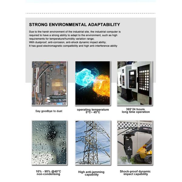 Fanless Industrial Mini PC Embedded Intel 8250U 6COM RS232 RS485 Support -20°C to 70°C Wide Temperature for Industrial Control