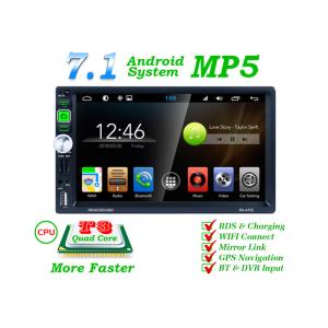 Black 2 Din Mp5 Player Car Stereo Android 5.1 Gps Bluetooth Car Stereo FCC