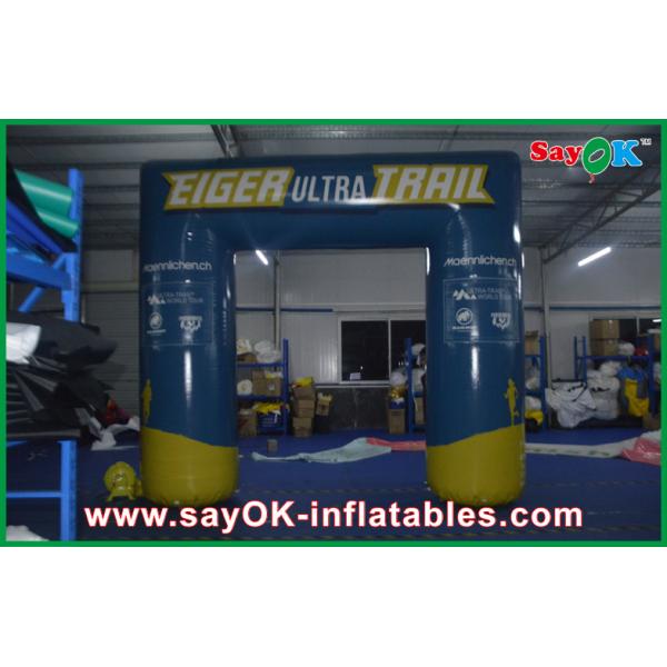 Inflatable Gantry Double Stitching Inflatable Entrance Arch With Logo Printing Hangout 6x3m