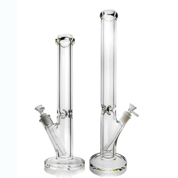 Straight Type 9mm Percolator Ice Bong Pipe Simple Design Downstream Diffuser