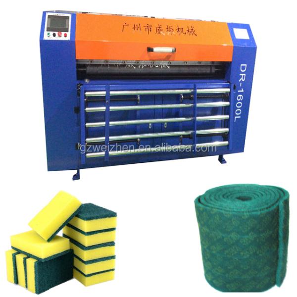 415V Kitchen Sponge and Scouring Pad Cutting Machine with Perfect Lamination Results