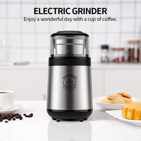150W Multi Functional Coffee Machine SS304 Removable Burr Grinder Coffee Maker