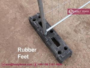 China 18kgs Rubber Block Feet for Temporary Fencing | Recycled Temporary Fencing Blocks on sale
