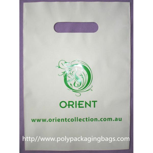 Disposable Cornstarch Biodegradable Plastic Bag With Die Cut Handle Hole