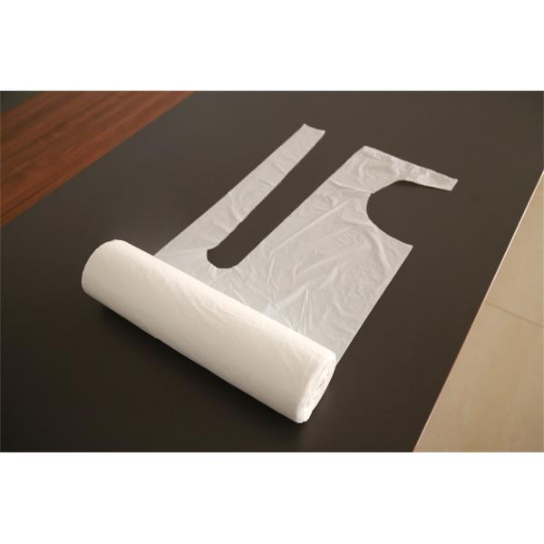 Blue White Disposable Aprons On A Roll , LDPE HDPE Plastic Aprons For Adults