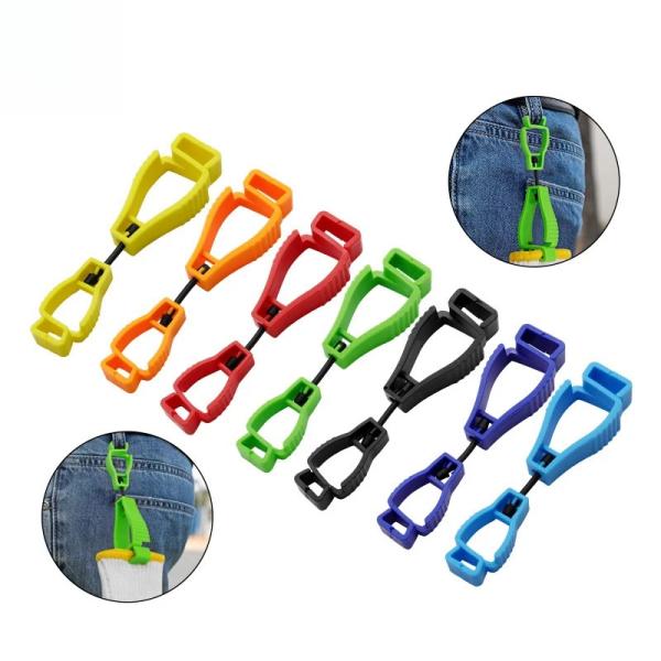 Custom Logo and Color Holder Hanger Labor Work Clamp Grabber Safety Work Glove Clip