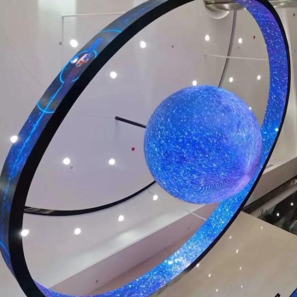 Circular Curved Modular LED Display Panels Indoor Roll Folding
