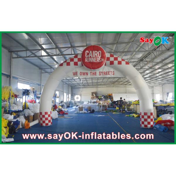 Custom Inflatable Arch Red / White PVC Inflatable Arch With Printing Logo For Party