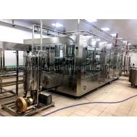 China 40 Rinsing Heads Juice Bottling Machine , Automatic Juice Filling Machine 6250*3050*2400mm for sale