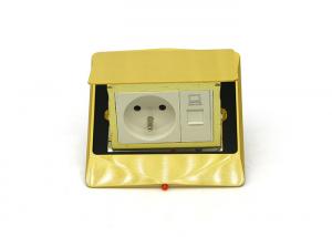 China Brass Top IP Rated Floor Socket Pop -  Up Design With CE / ISO Certification on sale