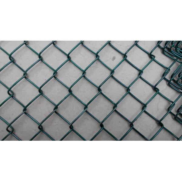 12 Feet Green PVC Chain Link Fence 45x45mm Diamand Hole