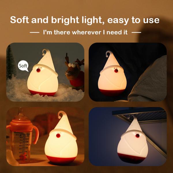 Custom Logo OEM Christmas Snowman LED Night Light Lamp with 30000 Hours Lifespan