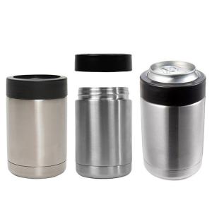 Quality Insulated Beer Can Cooler 12oz Can Cooler Stainless Steel Beer Bottle Coffee Mug Skinny Tall Can Drink Holder for sale