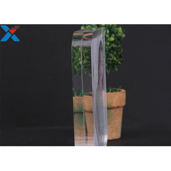 Magnet Clear Acrylic Photo Frame Creative ARC Shape PMMA Pictures Table Frame