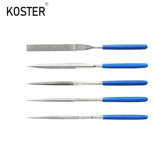 Quality 10PCS Plastic Coated Grip Handle Diamond Electroplated Abrasive Needle File Unicolor for sale