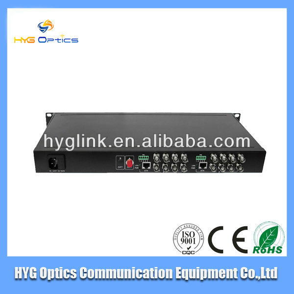 16channel Fiber Optic1 Vp-P Video Transceiver With SECAM Signal