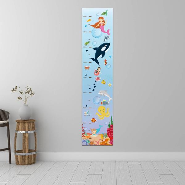 Children's Removable Laminated Poster Board Dry Erase Growth Chart Poster