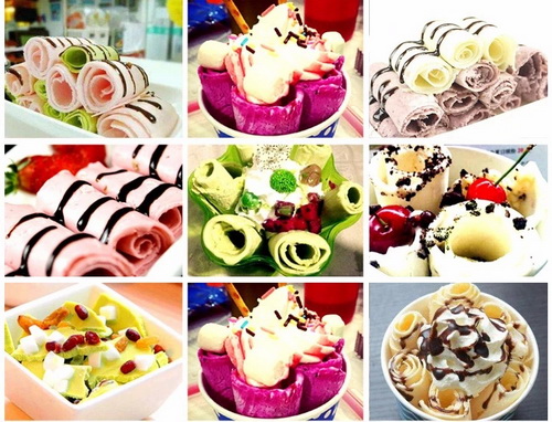 Food Grade Instant Ice Cream Roll Tray Power Free Fried Ice Cream Maker