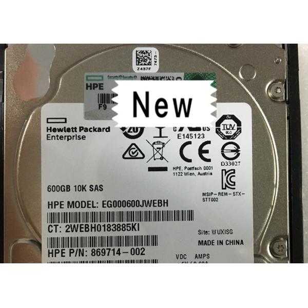 600GB SAS 10K HP Hard Disk SFF SC DS HDD 872477-B21 Compact Structure