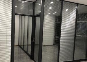Quality Fire Rated Office Glass Partition Walls Commercial Furniture 80mm Thickness for sale