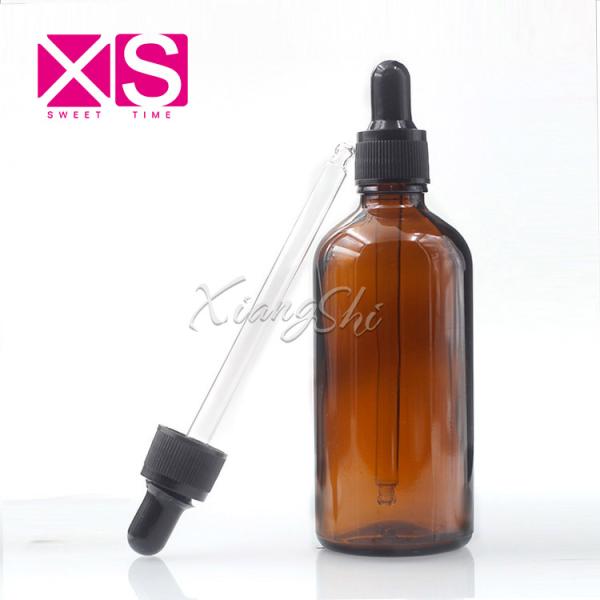 100ml Empty Amber Oil Dropper Glass Bottle With Childproof Cap