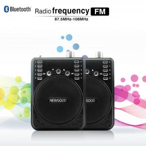 Quality NEWGOOD Bluetooth Voice Amplifier Speaker with Wireless Headset Microphone FM Radio MP3 Player Recorder for sale