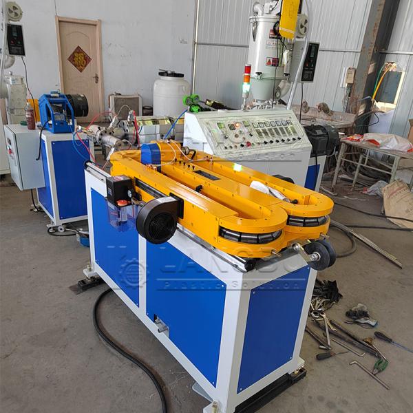 Single Screw Plastic Extruder Small Corrugated Pipe Making Machine