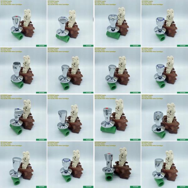 32mm Plastic PPR Stop Valve With Chrome Plated Pentagon Handle