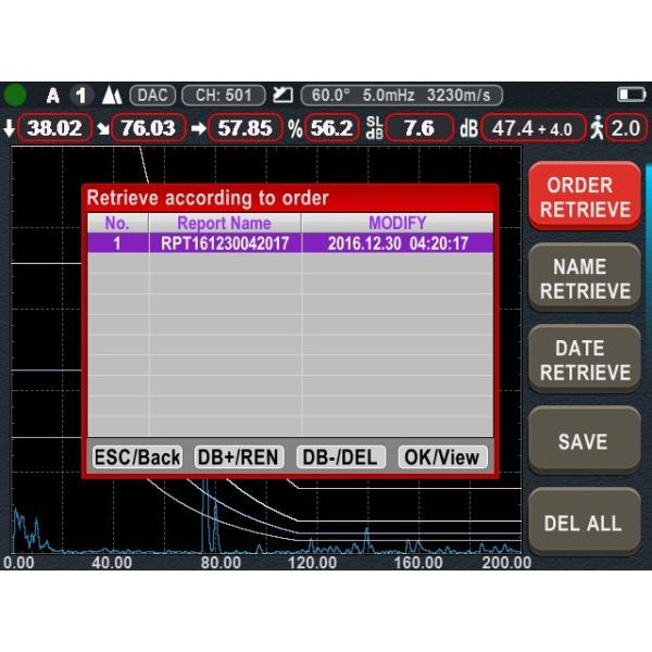 Anti Noise TFD806C Ultrasonic Flaw Detector Probe Frequency 20M Connect Pc