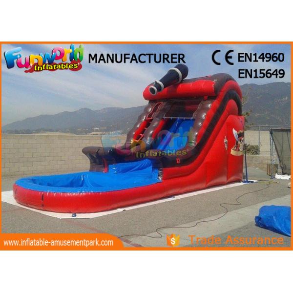 Giant Outdoor Inflatable Water Slides For Kindergarten / Hotel / School