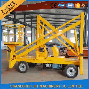 Quality 10m Diesel Engine Aerial Trailer Mounted Boom Lift Hire , Towable Articulating Boom Lift for sale