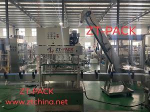 Quality 2.4kw Cap Tightening Machine Stainless Steel 5000bph 0.5mpa Lid Press Machine for sale