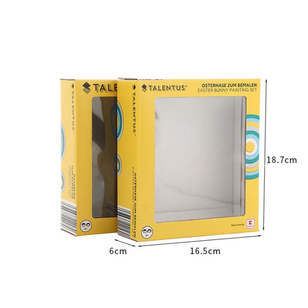 Custom Kraft Packaging Paper Box With Clear Window For Grocery Packaging And Storage