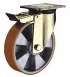 Buy cheap Total Brake Aluminum core PU Caster (Europe) from wholesalers