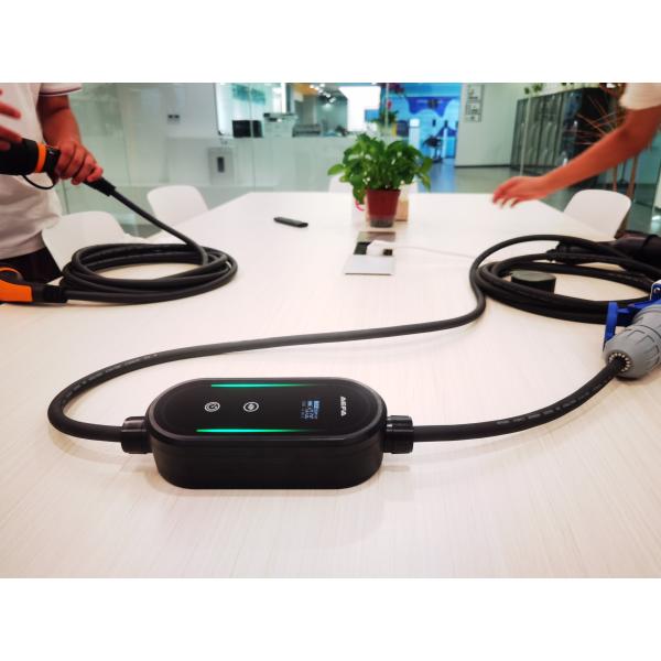IP67 Type B Protection Smart Portable EV Charger 16A 3.6kW With Temperature Sensor
