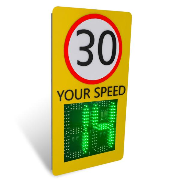 150M Distance CW Detection Solar Speed Sign With Phone APP Control