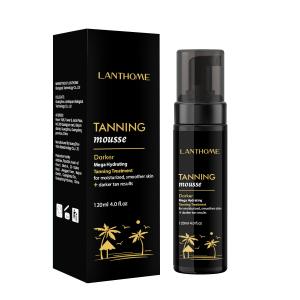China OEM Self Tanning Mousse Fake Tan Accelerator Dark Brown Sunless Shimmering on sale