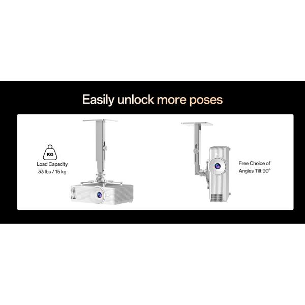 Lift Projector Ceiling Mount 15KG - 20KG Loading Weight Universal Projector Brackets