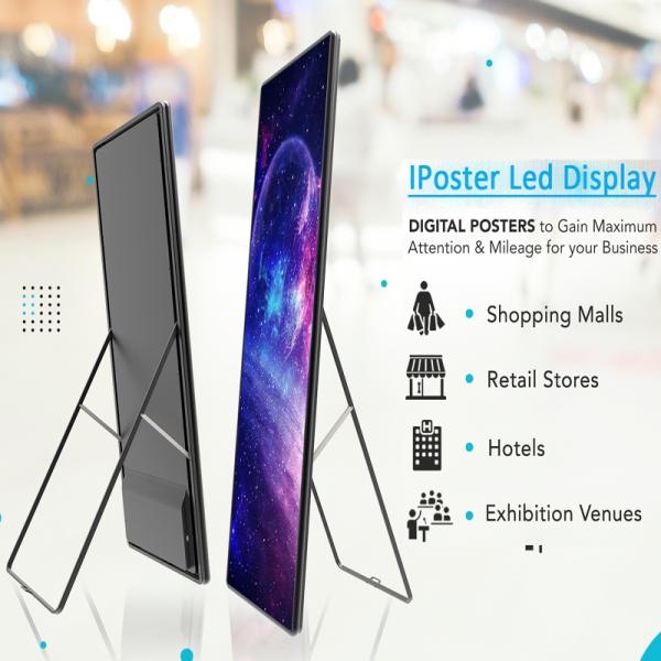 Led Video Poster SMD2121 P3 Smart 192x640 Dots Custom Led Display Screen