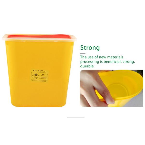 15L plastic sharps box waste needle collection box Used by the hospital round shape