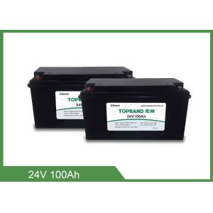 Quality Deep Cycle Bluetooth Rechargeable Battery , Lithium Phosphate Battery 24V 100Ah for sale