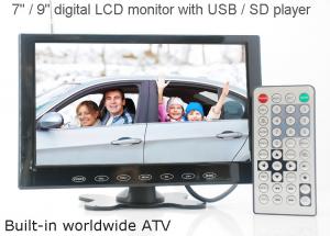 Quality VCAN0951 9 inch LCD monitor with USB SD mp5 player Bulitin Analog TV for sale