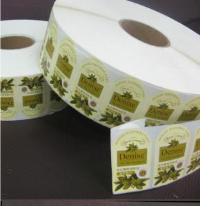 Quality Denise Olive Oil Printed Adhesive Sticker Labels Paper in Roll for sale