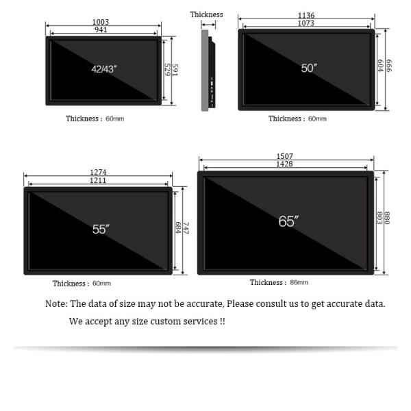 LCD Touch Screen Kiosk Interactive Flat Panel LCD Display High Accuracy Built-in Android system