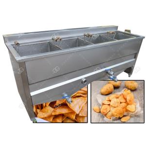 China 4 Basket Commercial Automatic Snack Deep Fryer Machine Gas Heating on sale